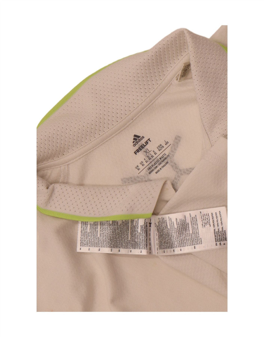 Мужская рубашка поло Adidas Aeroready XL, белый полиэстер