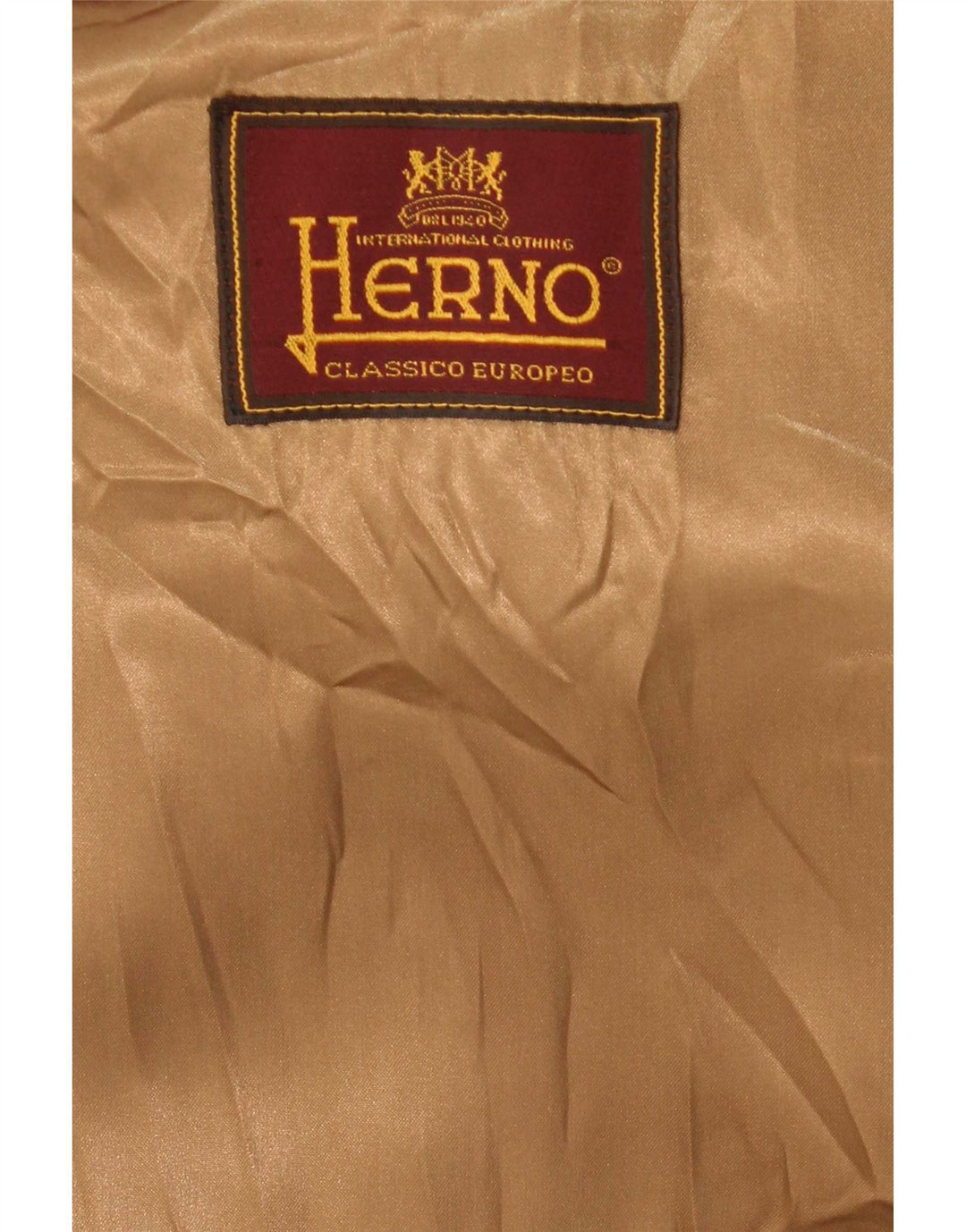 Herno Мужское Пальто IT 52 XL Бежевое Шерсть