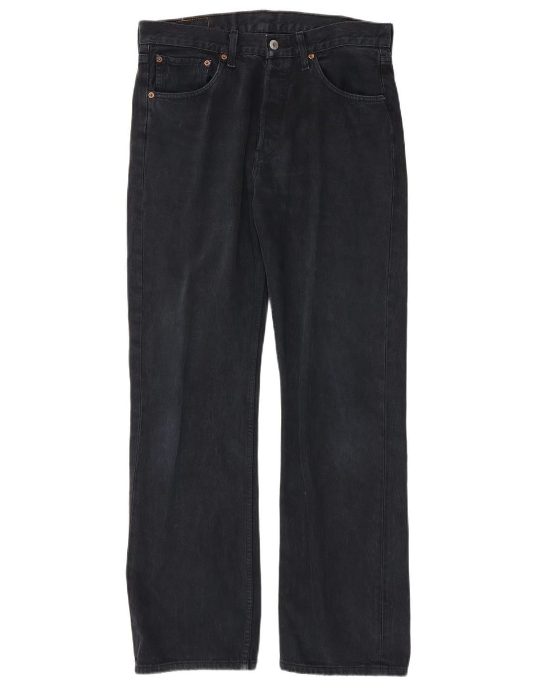 Мужские прямые джинсы LEVI'S 501 W32 L32 Темно-синие, хлопок