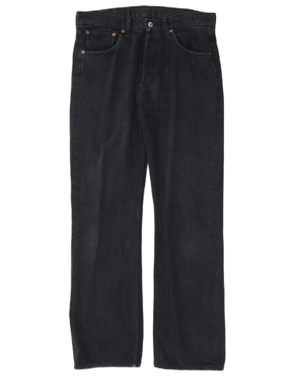 Мужские прямые джинсы LEVI'S 501 W32 L32 Темно-синие, хлопок