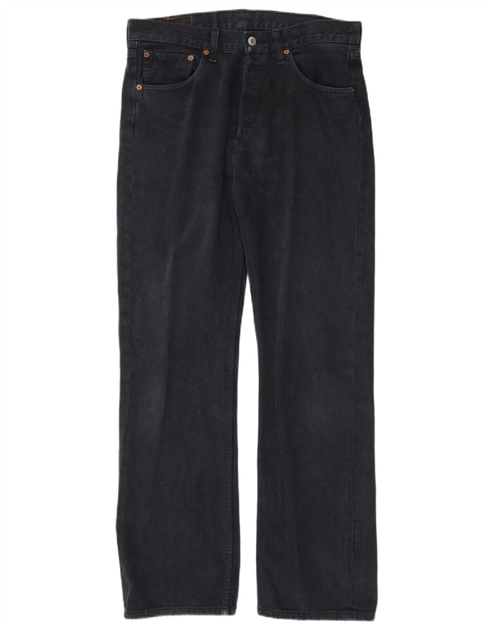 Мужские прямые джинсы LEVI'S 501 W32 L32 Темно-синие, хлопок