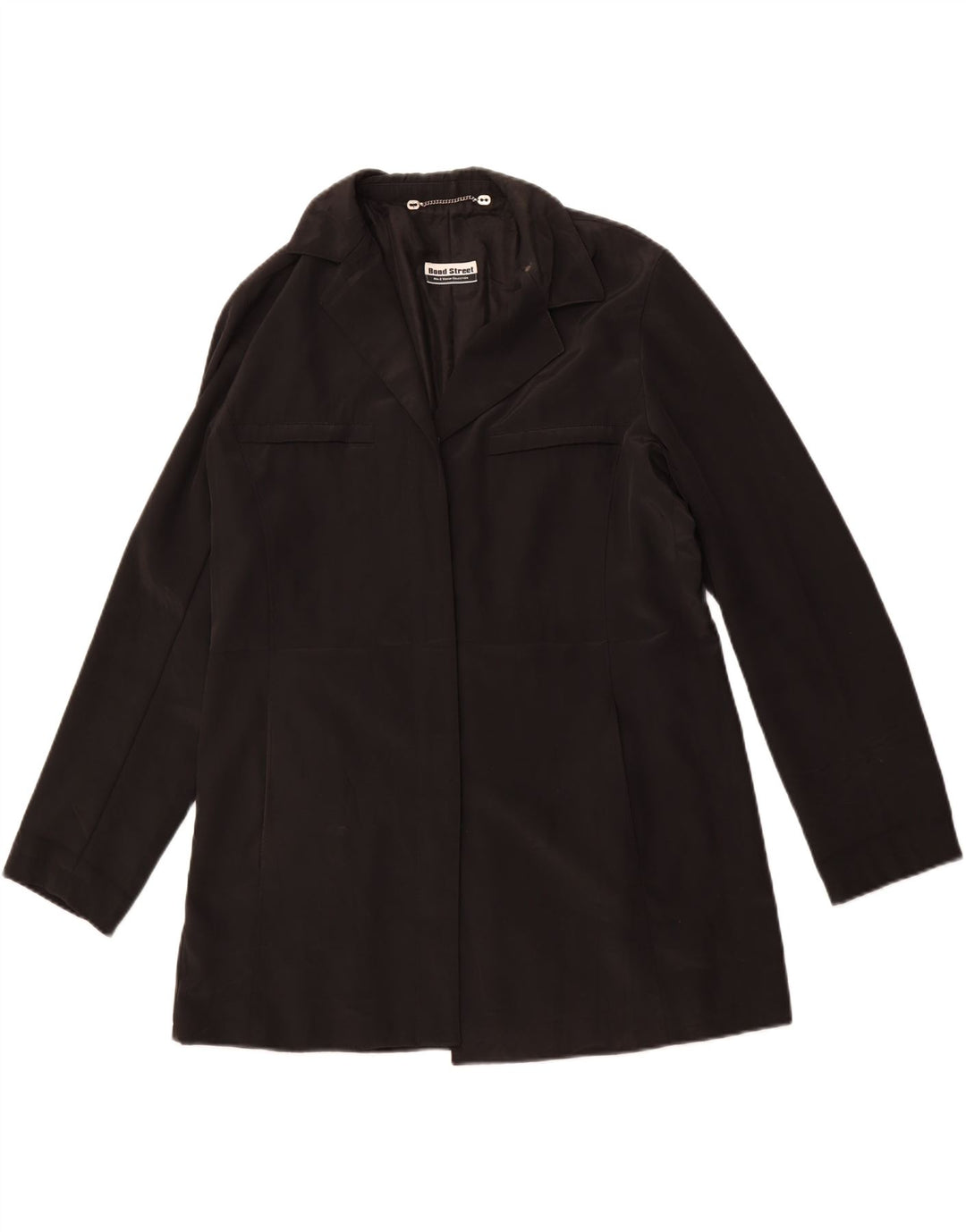 BOND STREET Женский удлиненный пиджак IT 48 XL Черный Полиэстер