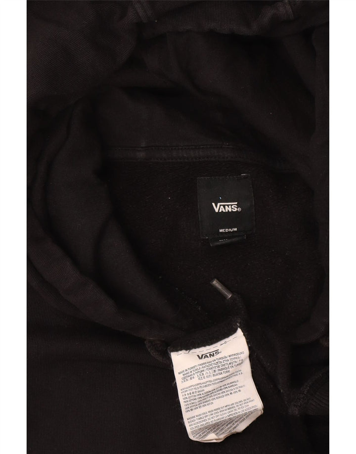Мужской джемпер с капюшоном Vans, черный, хлопковый, среднего размера