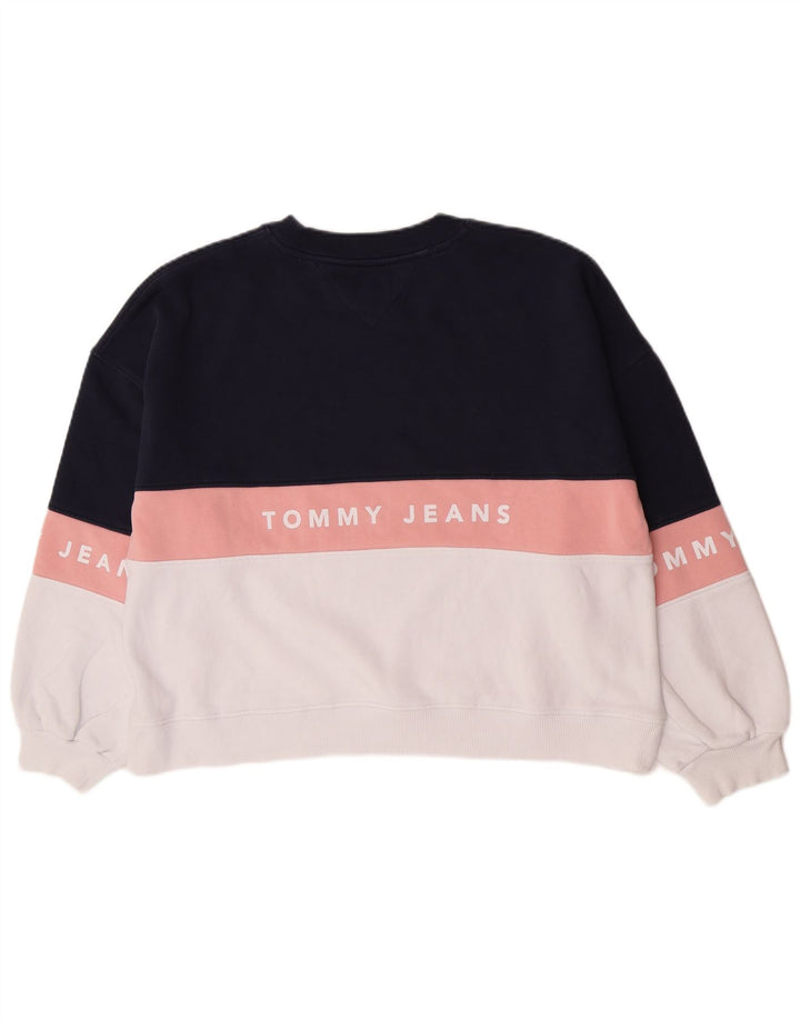 Женский свитер с рисунком Tommy Hilfiger UK 14, средний, темно-синий