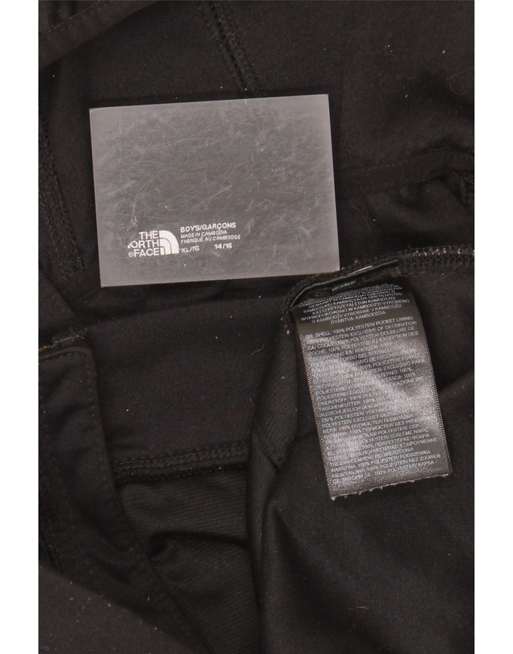 THE NORTH FACE Свитер с капюшоном на молнии для мальчиков 14–15 лет, размер XL, черный полиэстер