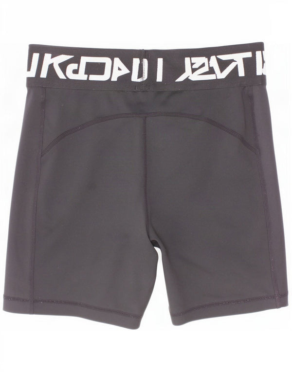 Спортивные шорты Nike Dri Fit с графическим рисунком для девочек 13–14 лет, XL, черный полиэстер
