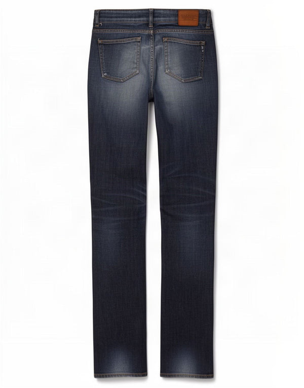 Женские потертые узкие джинсы Zara EU 38, маленькие W28 L33, темно-синие, хлопок