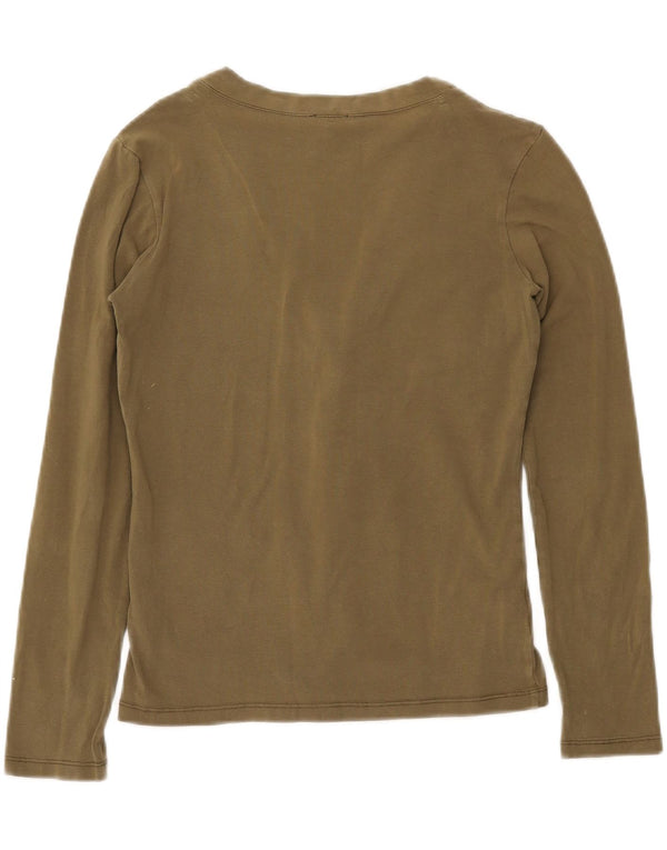 Женский свитер-кардиган CALVIN KLEIN JEANS UK 10, маленький размер, цвет хаки, хлопок