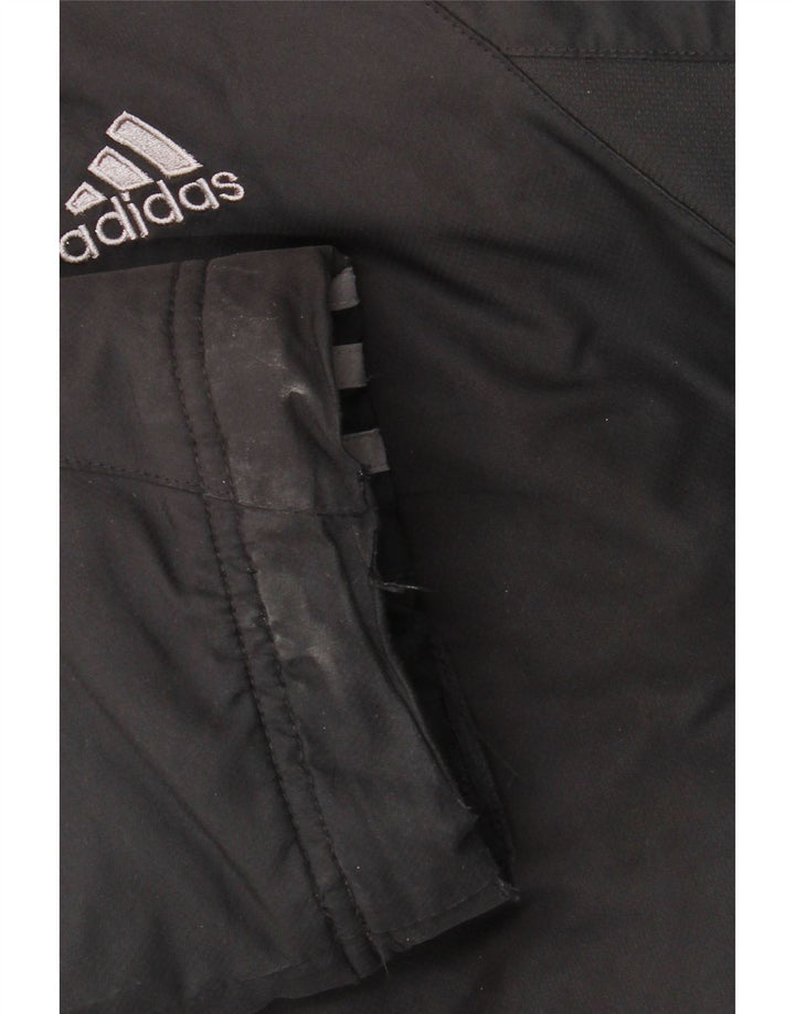 Мужская ветровка ADIDAS UK 40, большая черная полиэстер