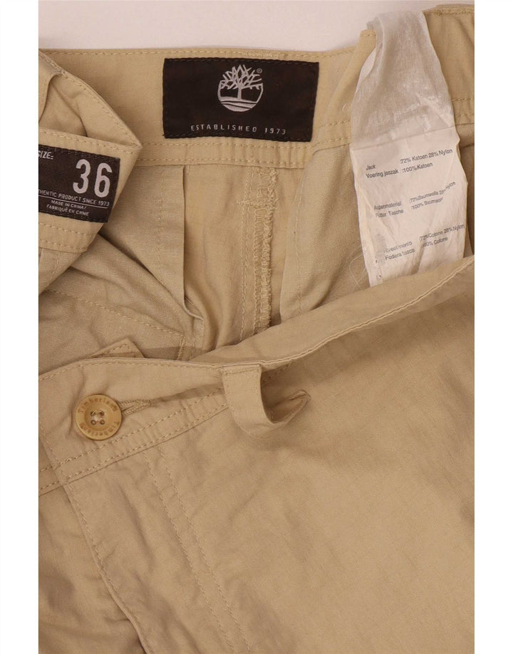 Мужские шорты карго Timberland W36, большие, бежевые, хлопок