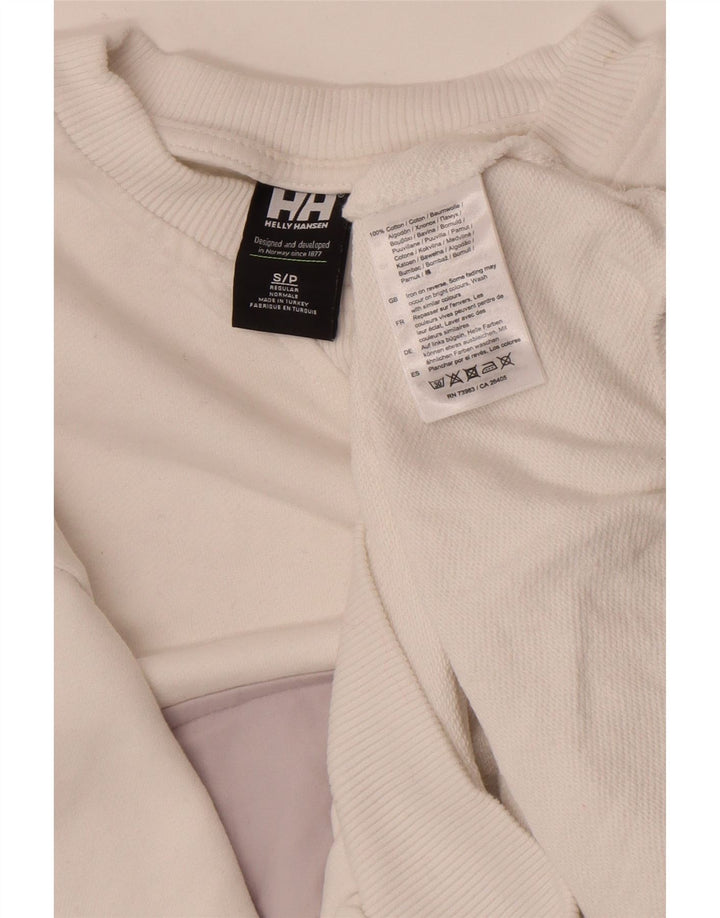 Helly Hansen Мужской свитшот с графическим рисунком, маленький белый хлопковый джемпер с цветными блоками
