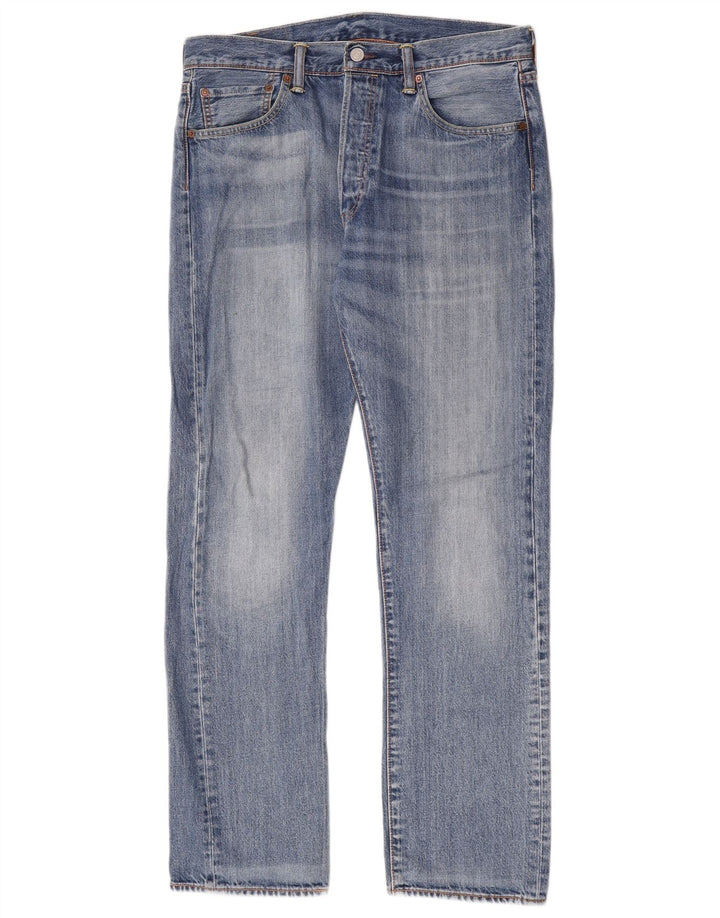Мужские прямые джинсы Levi's 501 W34 L32 синие, хлопок