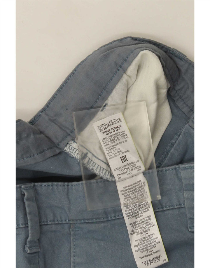 Мужские шорты чинос Marks & Spencer W36, большие синие, хлопок