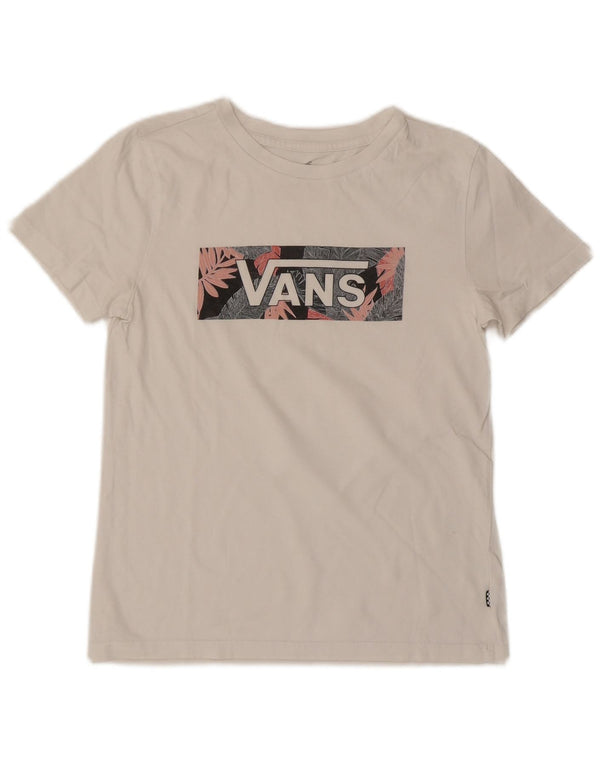 Женская футболка с рисунком Vans Top UK 6 XS Белая