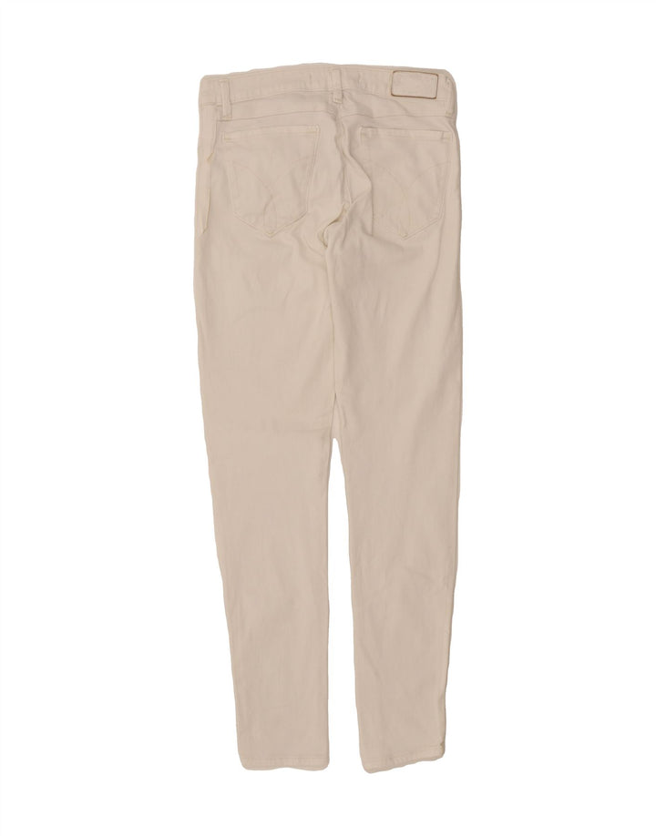 CALVIN KLEIN Womens Skinny Jeans W28 L32  White Vintage Calvin Klein and Second-Hand Calvin Klein from Messina Hembry 