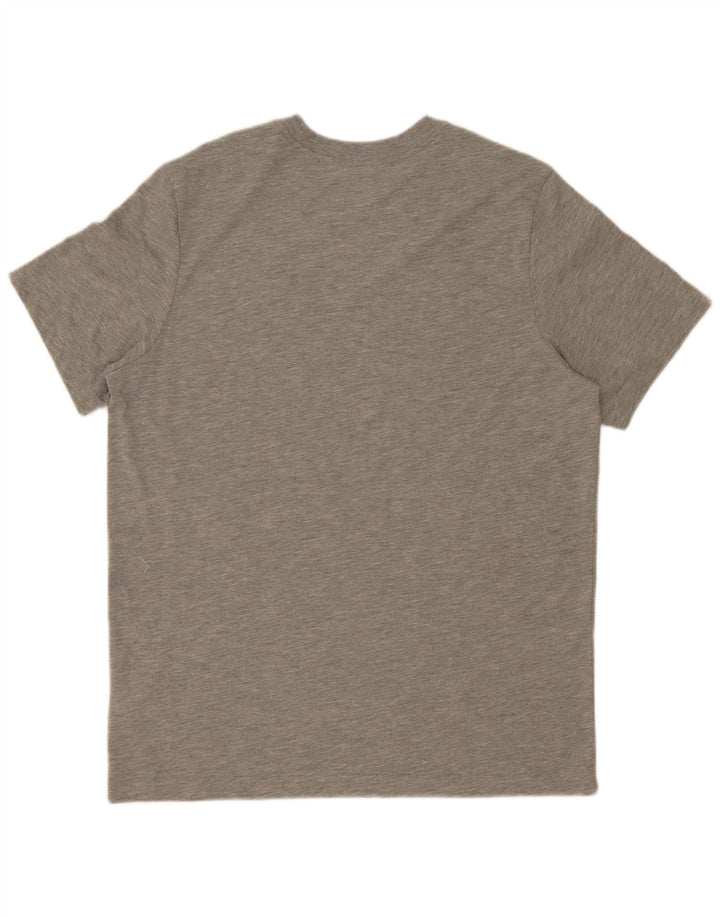 Мужская футболка Nike Dri Fit с графическим рисунком, большой серый полиэстер