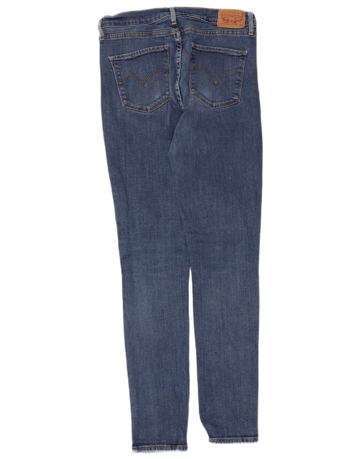 Женские джинсы скинни Levi's W30 L30 синие, хлопок