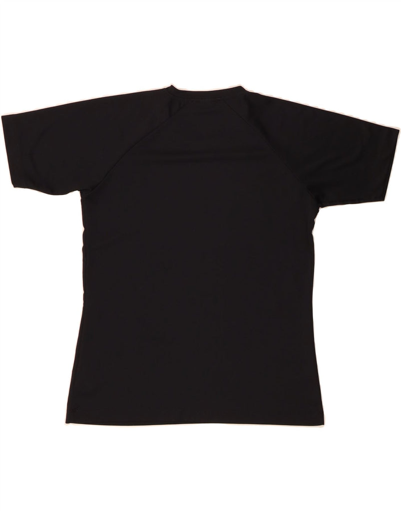 ASICS Womens T-Shirt Top UK 18 XL Black Polyester Vintage Asics and Second-Hand Asics from Messina Hembry 