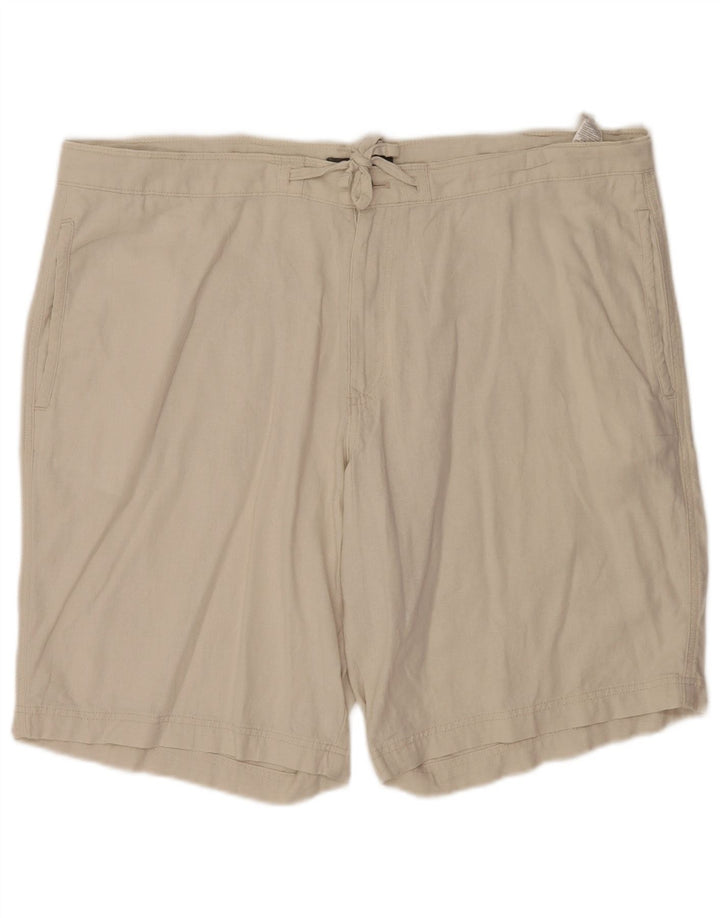 Мужские шорты чинос Marks & Spencer W42 2XL Бежевый лен