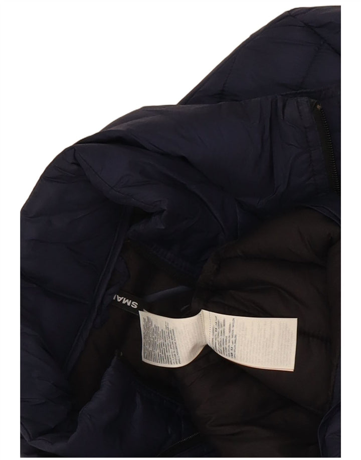 Мужская стеганая куртка Superdry UK 36, маленькая, темно-синяя, нейлон