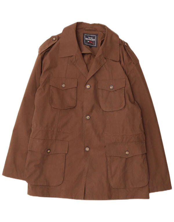 Мужская куртка в стиле милитари Sea Barrier UK 42 XL, коричневый хлопок
