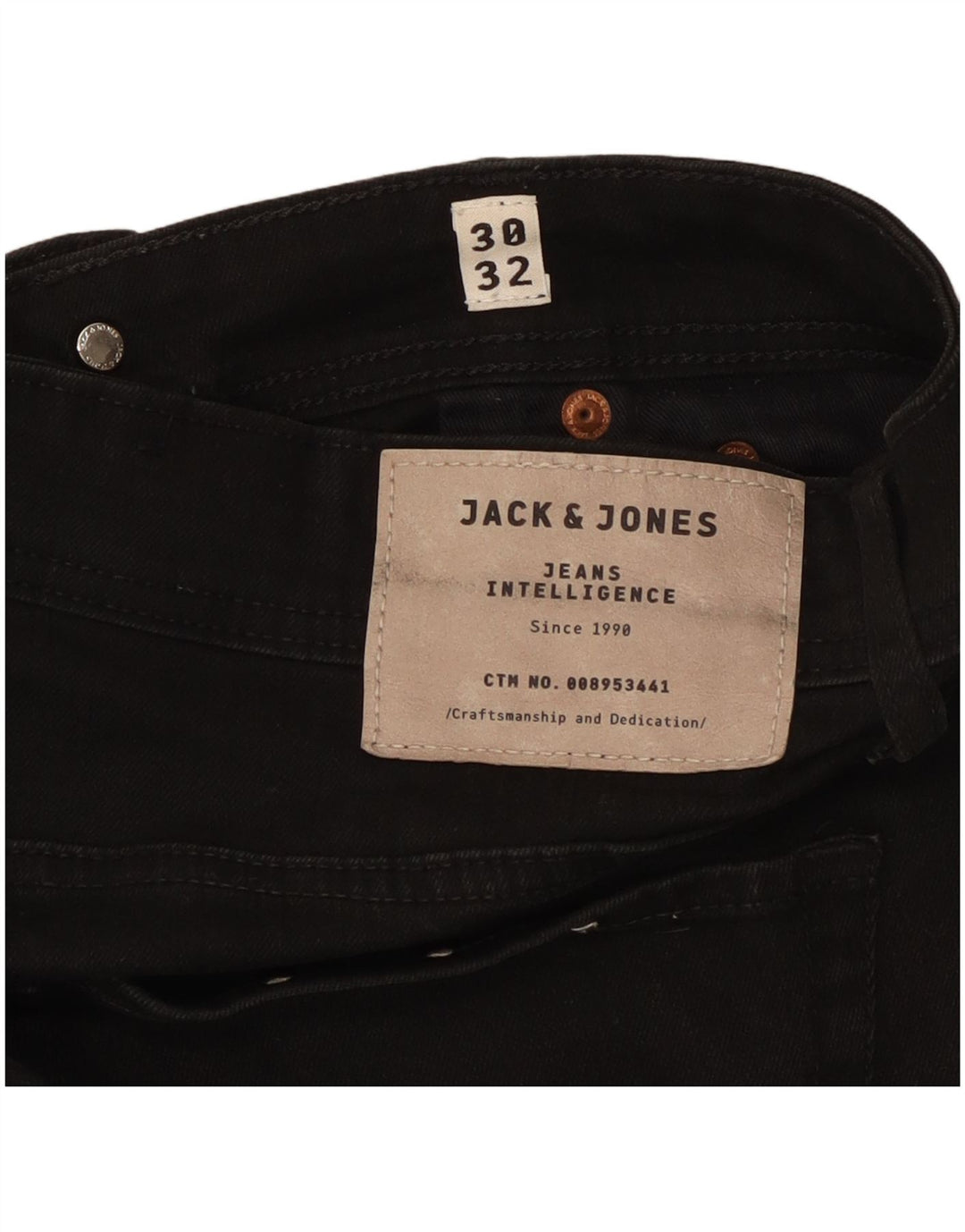 Мужские кроссовки Jack & Jones Tim W30 L32, черный хлопок