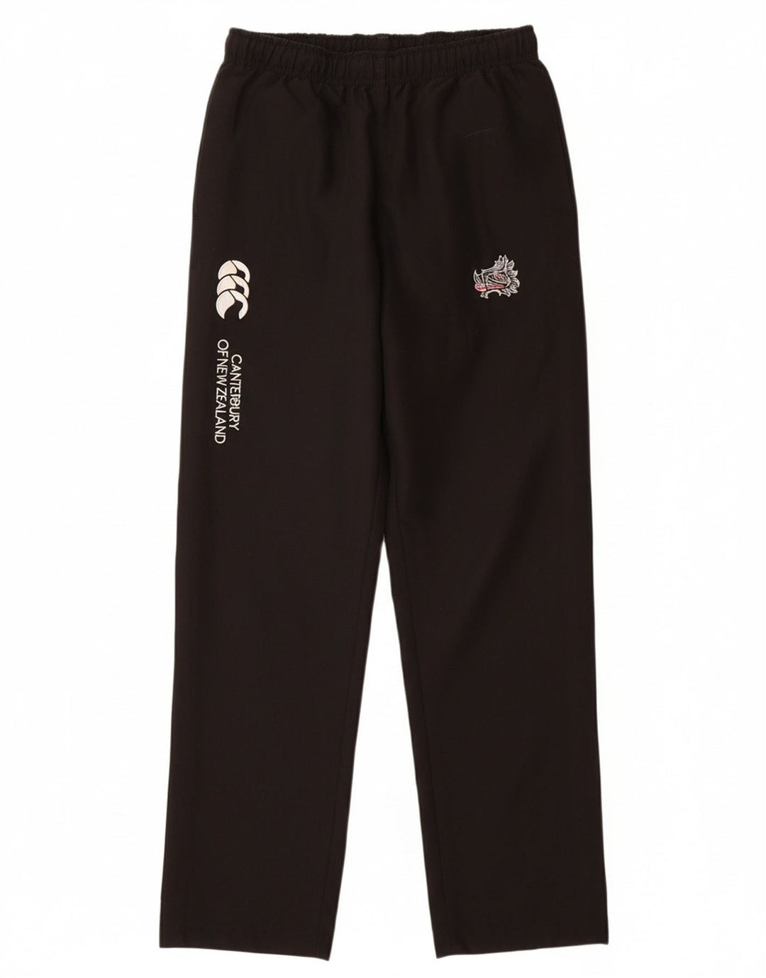 CANTERBURY Брюки-ветровки с графическим рисунком для мальчиков 13-14 лет, черный полиэстер