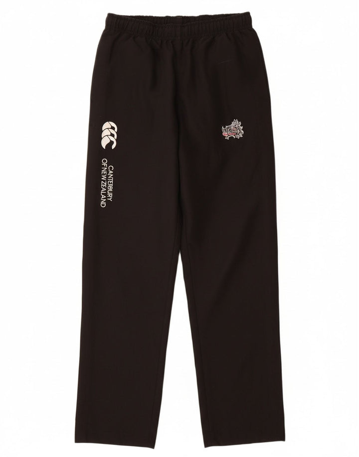 CANTERBURY Брюки-ветровки с графическим рисунком для мальчиков 13-14 лет, черный полиэстер