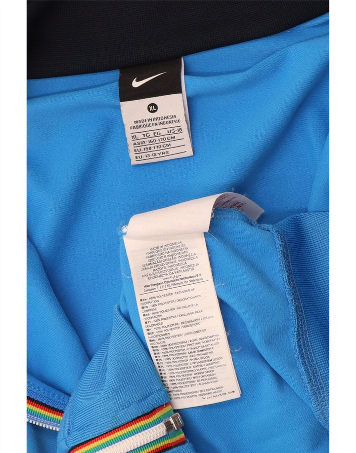 Спортивный костюм Nike для мальчиков с графическим рисунком, куртка 13–14 лет, синий полиэстер, размер XL