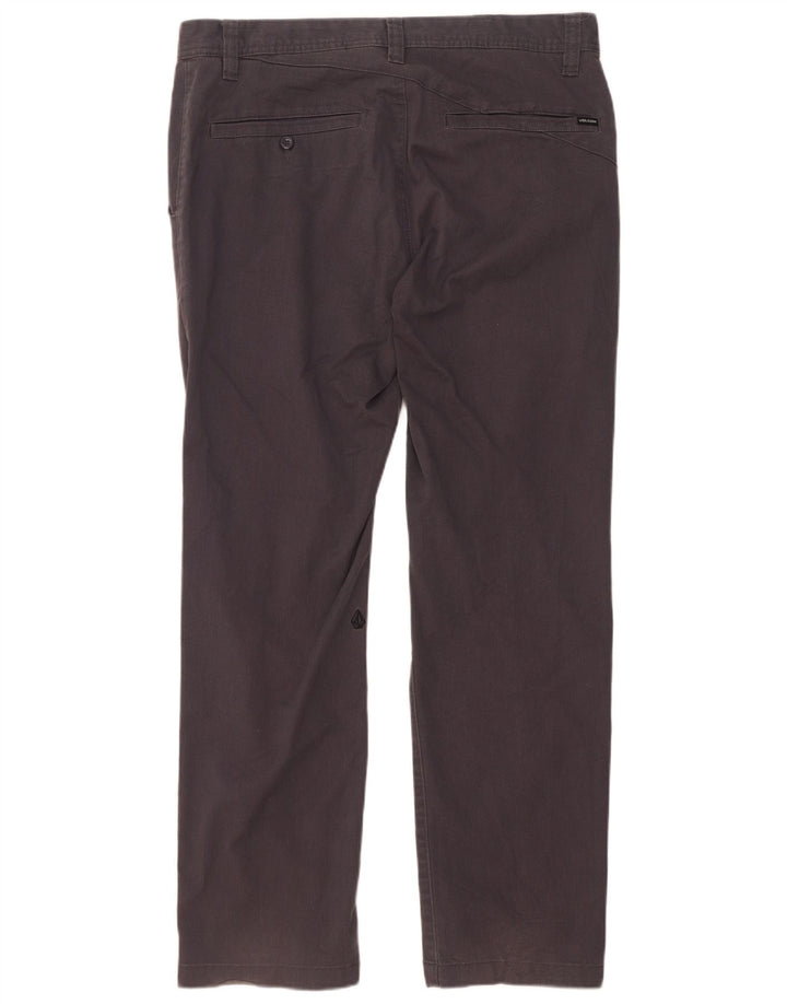 Мужские прямые брюки-чиносы Volcom W34 L32, серые, хлопковые