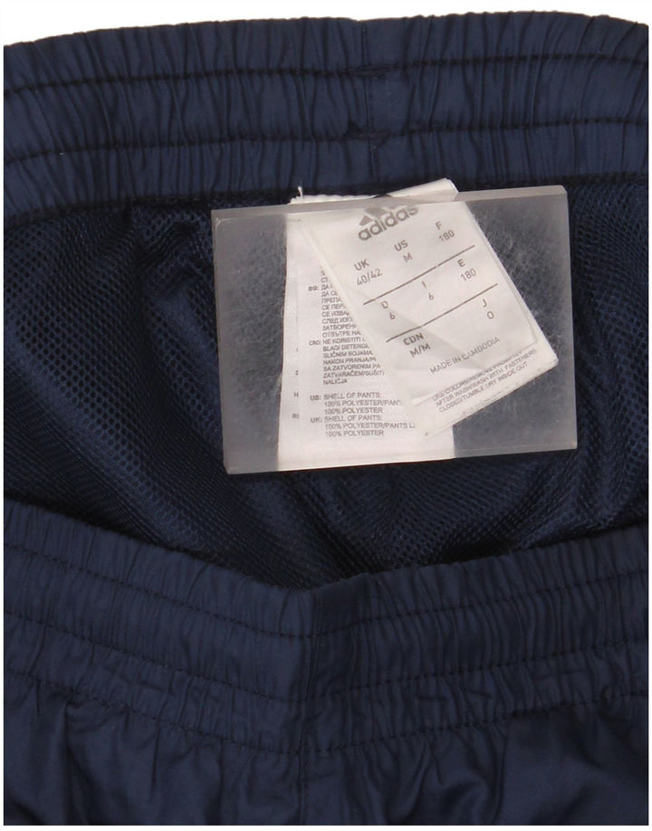 Мужские спортивные брюки Adidas UK 40/42, средний темно-синий полиэстер