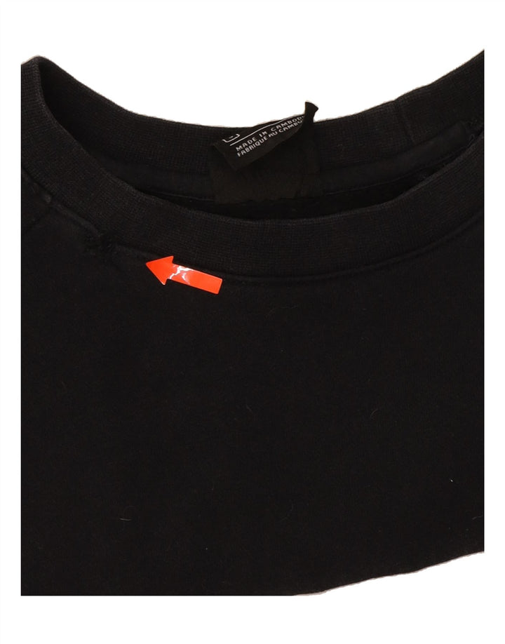 NIKE Mens Graphic Sweatshirt Jumper Small Black Cotton Vintage Nike and Second-Hand Nike from Messina Hembry 