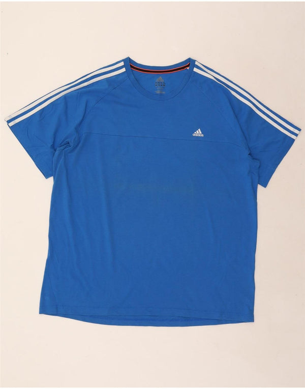 Мужская футболка Adidas Top 2XL, синяя, хлопок