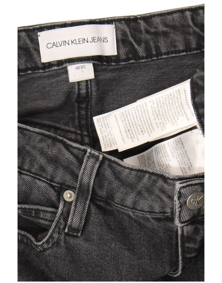 Женская джинсовая юбка Calvin Klein W30, хлопок среднего серого цвета