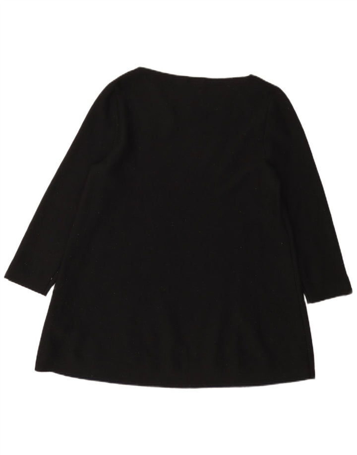 Женская туника с рукавом 3/4 Cos, Великобритания 14, средний черный цвет, шерсть