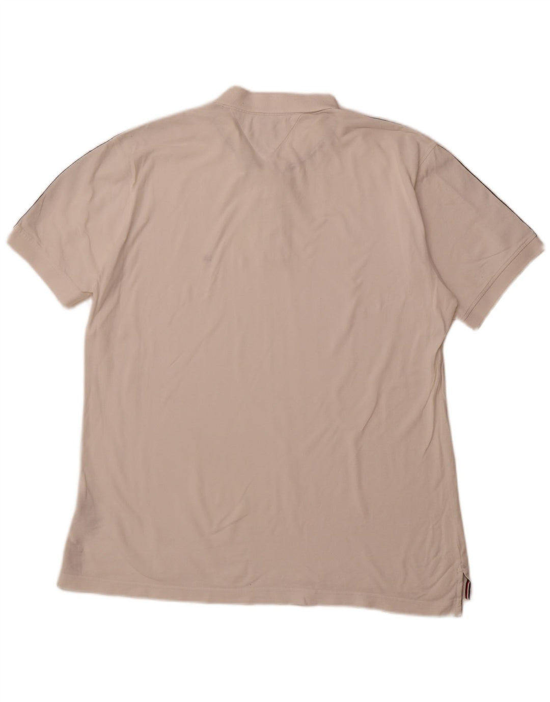 TOMMY HILFIGER Мужская рубашка-поло стандартного кроя 2XL, белый хлопок, цветные блоки