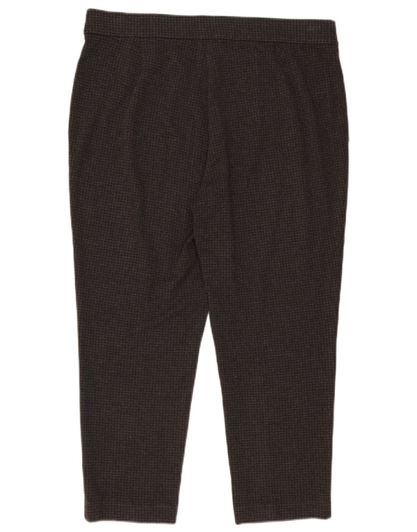 Женские укороченные брюки Marks & Spencer UK 18 XL W36 L25 Серые с узором 