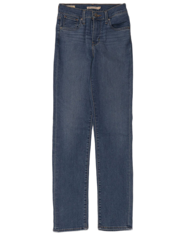 Женские прямые джинсы Levi's 724 с высокой посадкой W25 L31, синие, хлопок
