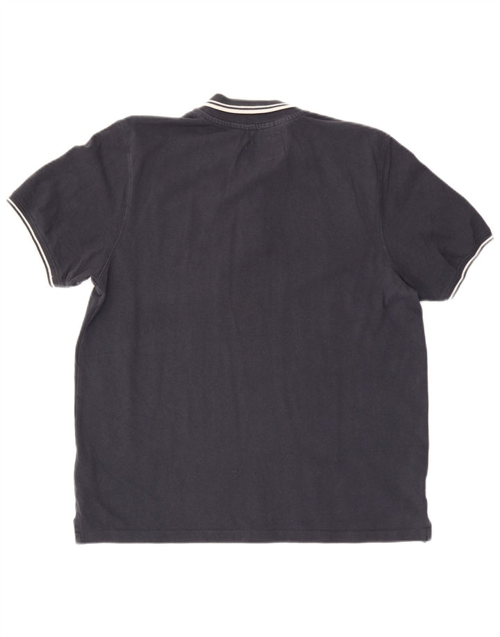 Мужская рубашка-поло классического кроя Jack Wills, большая темно-синяя хлопковая рубашка