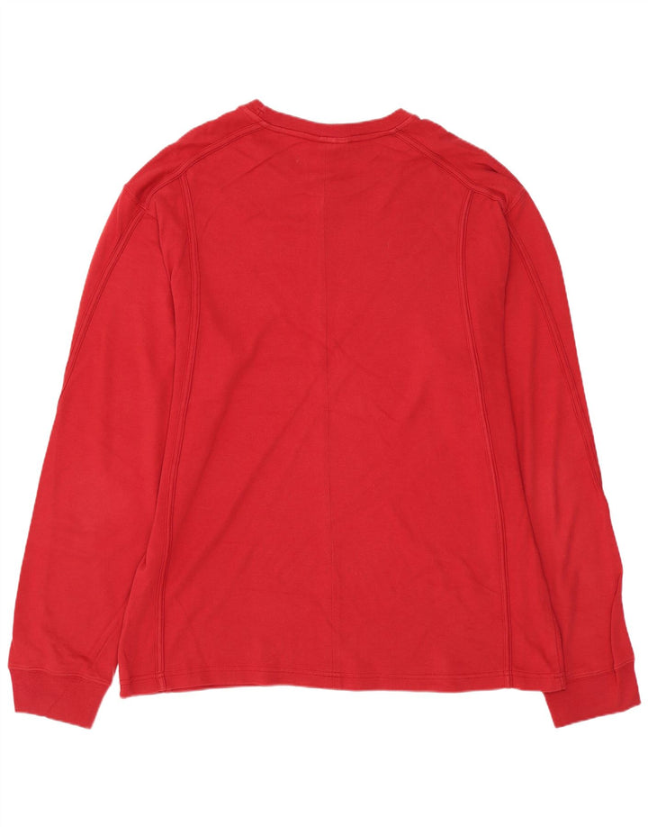 Мужской топ CHAMPION с длинным рукавом 2XL, красный хлопок