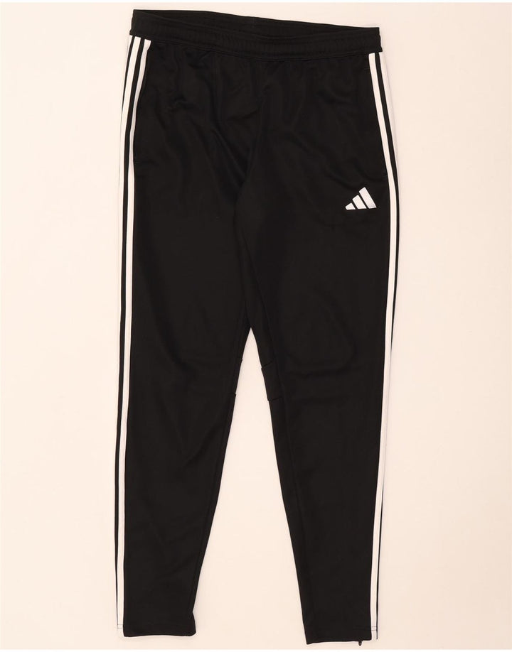 Мужские спортивные брюки Adidas Slim Fit, большие черные полиэстеровые брюки