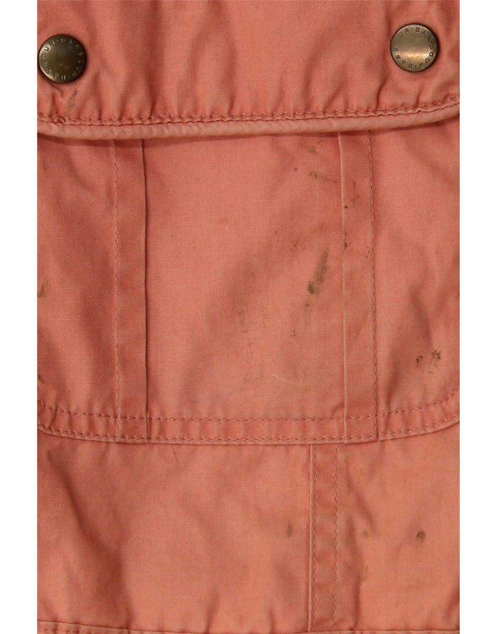 Женская куртка Barbour из вощеного хлопка UK 12 Средний Розовый