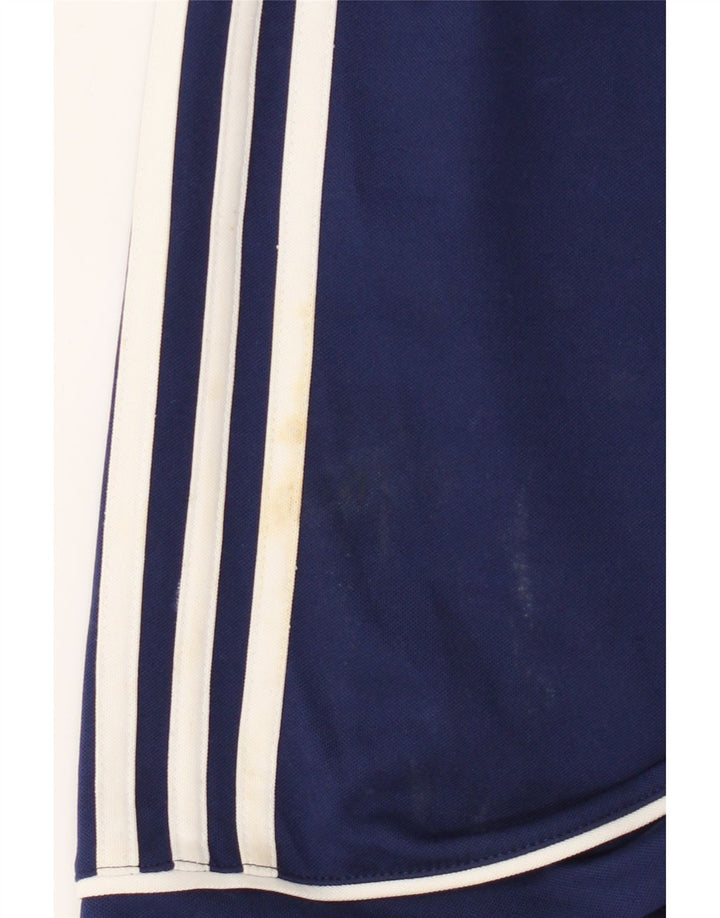 Мужские спортивные шорты Adidas Climalite среднего размера, темно-синие, полиэстер