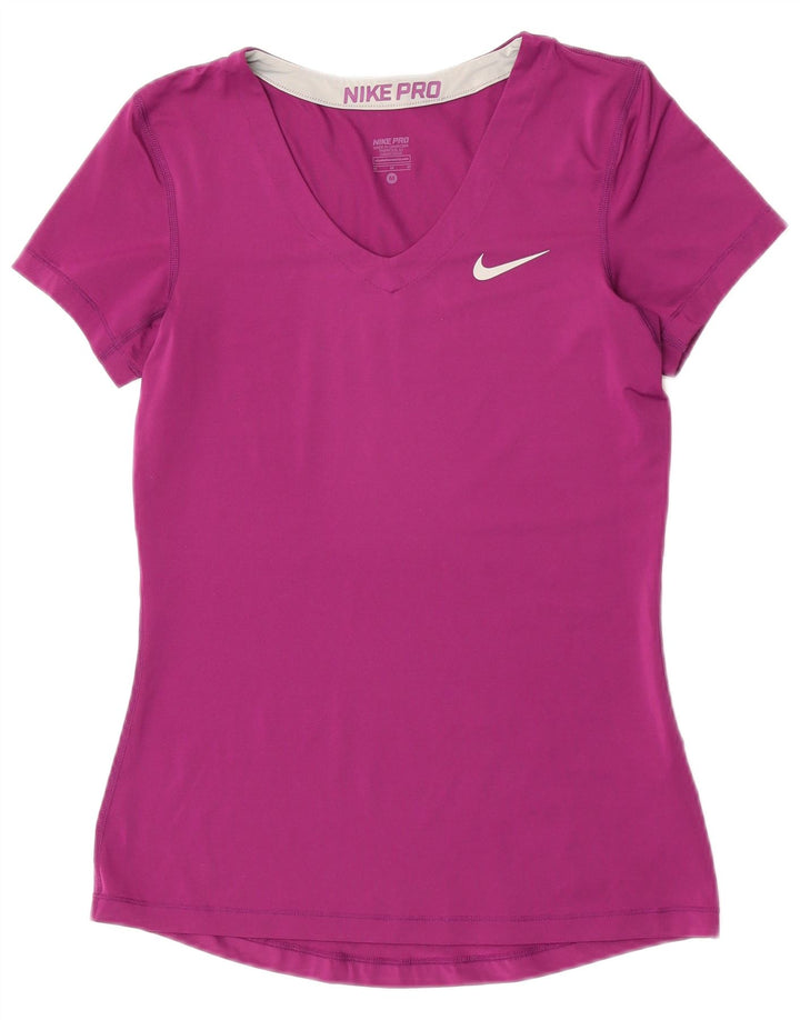 Женская футболка Nike Dri Fit Top UK 12, средний фиолетовый полиэстер