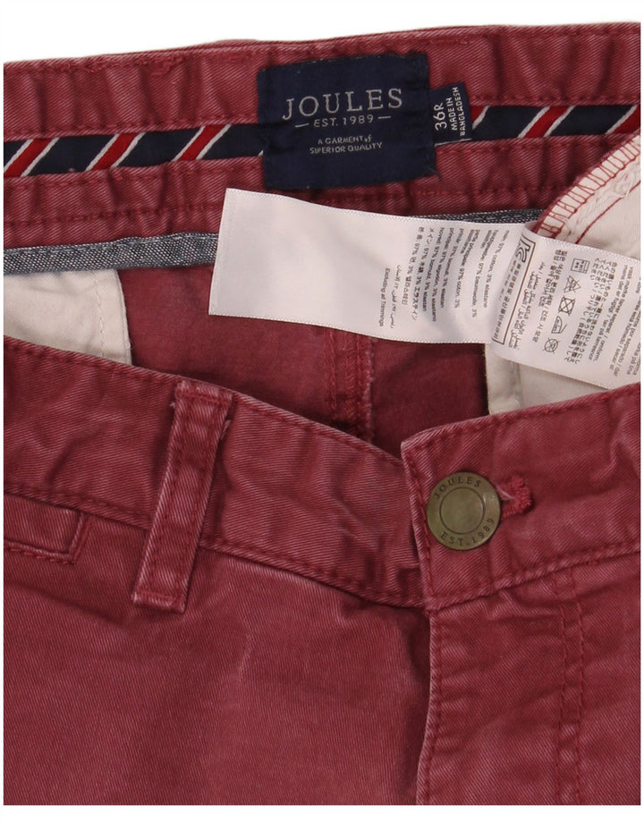 JOULES Мужские узкие брюки-чиносы W36 L32 Бордовый хлопок