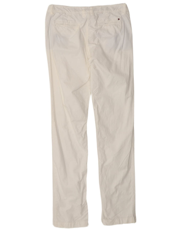 Женские прямые брюки чинос Tommy Hilfiger US 8 Medium W30 L33 Белые