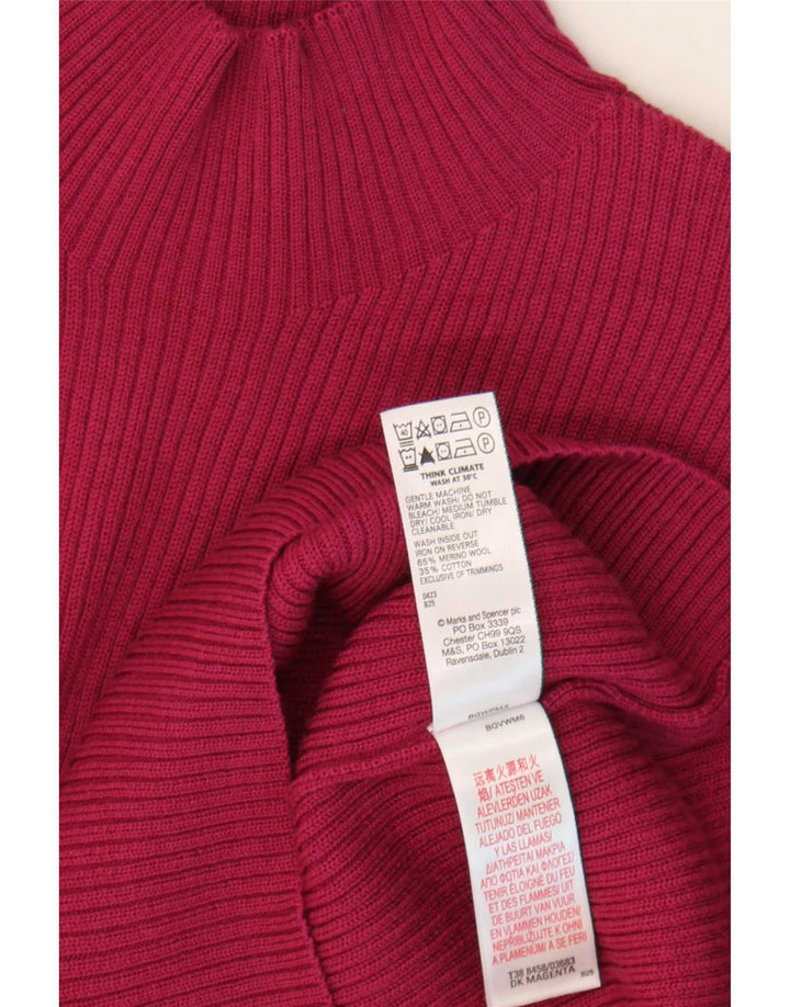 Женский джемпер с высоким воротником Marks & Spencer, Великобритания, 14, большой фиолетовый