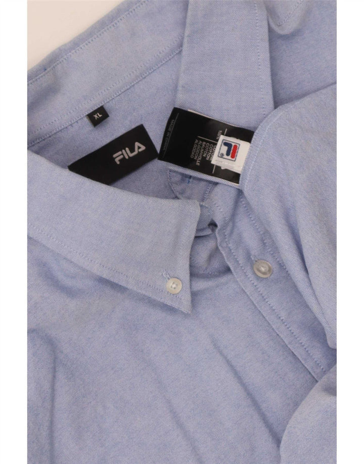 Мужская рубашка Fila XL, синяя, хлопок