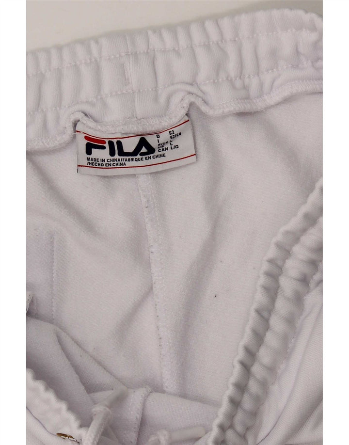 Мужские спортивные шорты Fila, большие белые, полиэстер