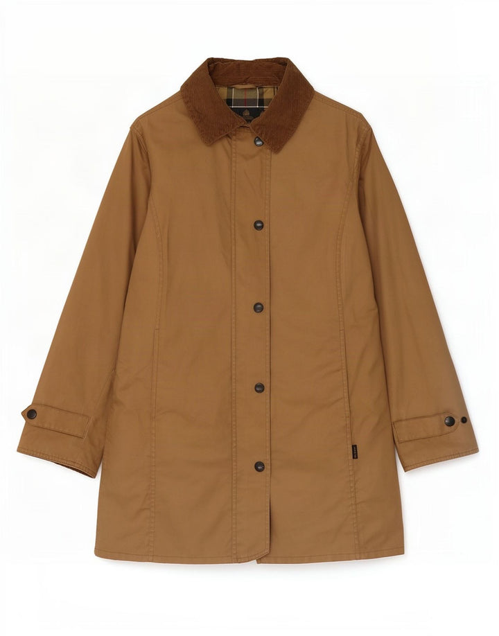 Женский плащ Barbour UK 12, средний коричневый, хлопок